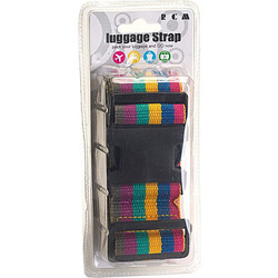 Ιμάντας Σύσφιξης Βαλίτσας RCM TH1008 Rainbow | Ρυθμιζόμενος με Κλιπ | Φάρδους 5cm για Απόλυτη Σταθερότητα Πολυχρωμία