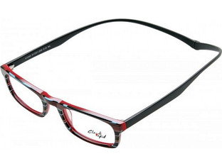 Clark 1049 C10 Σκελετός Γυαλιών Οράσεως Μαύρο Κόκκινο