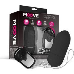 IntoYou Moovie Vibrating Egg Δονητής Egg για Ζευγάρια με Τηλεχειριστήριο Μαύρος