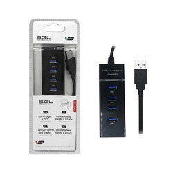 SGL 304P USB Hub 3.0 USB-A με 4 Θύρες USB-A
