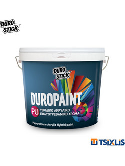Durostick Duropaint PU Ακρυλικό Χρώμα Εξωτερικού Χώρου Λευκό 3lt