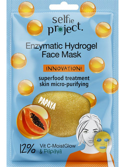 Selfie Project Enzymatic Hydrogel Sheet Μάσκα Προσώπου για Ενυδάτωση 1τμχ