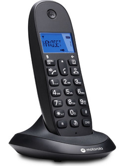 Motorola C1001 Ασύρματο Τηλέφωνο Μαύρο