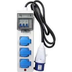 ITC Power DG-AD/32A Πολύπριζο Γεννήτριας 32A 3 Θέσεων 16A 2m