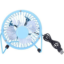 Kmt Style Mini Επιτραπέζιος Ανεμιστήρας USB 14cm 9049573 Γαλάζιο