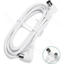 Καλώδιο επέκτασης τηλεόρασης TV Cable 1.5m/ Right Angle 90 - λευκό