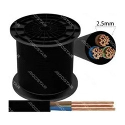 Εύκαμπτο καλώδιο H05VV-F 3x2.5mm 50m - Aigostar μαύρο