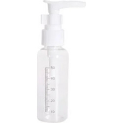 Διάφανο Πλαστικό Μπουκάλι με αντλία 50ml με Διαβάθμιση 3280657