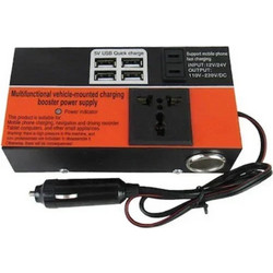 Φορητός Μετατροπέας Ισχύος Αυτοκινήτου USB 2000W 12V-24V Bisutime BS-5209
