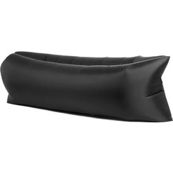 Φουσκωτό Στρώμα & Κάθισμα Ξαπλώστρα Lazy Bag Inflatable Air Sofa 210CM, σε μαύρο χρώμα