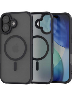 Θήκη iPhone 17 Spacecase Hybrid MagSafe Σκληρή Ημιδιάφανη με MagSafe - Black (5905719131258)