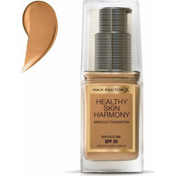 Max Factor Healthy Skin Harmony 80 Bronze Liquid Make Up 30ml