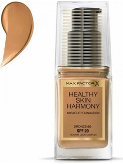 Max Factor Healthy Skin Harmony 80 Bronze Liquid Make Up 30ml
