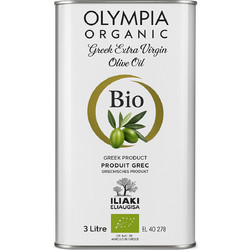 Olympia Βιολογικό Εξαιρετικό Παρθένο Ελαιόλαδο - Μεταλλικό Δοχείο 3 L