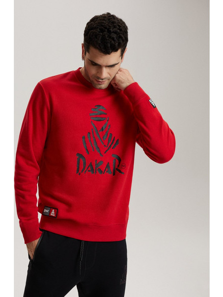 Dakar Μπλούζα Φούτερ L/S DKR CREW 04 - Red