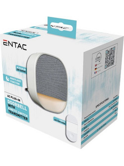 Entac Κουδούνι AC Plug-in, με φως νυκτός και Κινητικό Διακόπτη