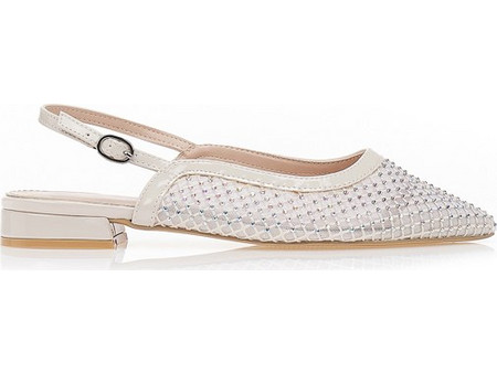 Γόβες slingback με δίχτυ και στρας