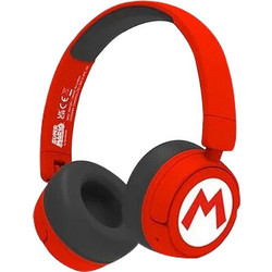 OTL Super Mario Ασύρματα Bluetooth Παιδικά Ακουστικά On Ear Κόκκινα
