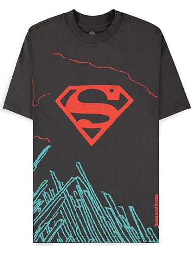 DC Comics T-Shirt Superman Dark Grey son of Krypton