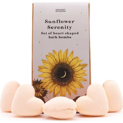 Ancient Wisdom Sunflower Serenity Bath Heart Set
