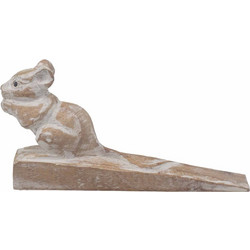 Hand carved Doorstop - Dormouse