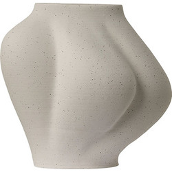 Βάζο Saltare Small Φ15x25cm Cream Aytm Κεραμικό