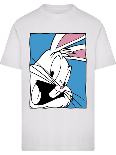 Looney Tunes Bugs Bunny Funny Face 2.0 Tee white