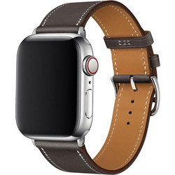 Devia Elegant PU Λουράκι Δερμάτινο Taupe (Apple Watch 38 / 40 / 41mm)