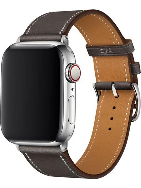 Devia Elegant PU Λουράκι Δερμάτινο Taupe (Apple Watch 38 / 40 / 41mm)