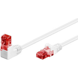 Goobay U/UTP Cat.6 Καλώδιο Δικτύου Ethernet 1m White 51522