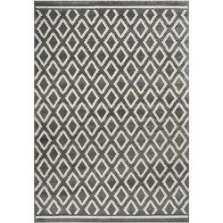 Beauty Home Πατάκι Vibe Art 9576 67x150 Grey White Γκρι Λευκό