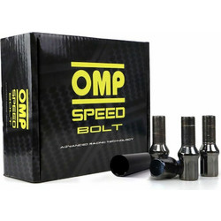 Set Παξιμάδια OMP 27 mm Ανθρακί 20 uds M12 x 1,25
