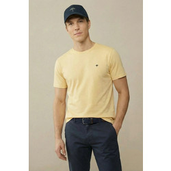 FYNCH HATTON ανδρικό tshirt κοντό μανίκι - 1613-1500-113 Pale Yellow