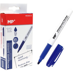 MP Μαρκαδόρος ασπροπίνακα PE494A-S, πάχος μύτης 2-3mm, μπλε, 12τμχ