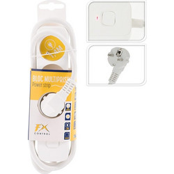 ΠΟΛΎΜΠΡΙΖΑ POWER SOCKET FX TOOLS 3WAY 140CM WHITE K16000530