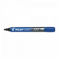 Μαρκαδόρος Ανεξίτηλος PILOT 100 Μπλε Fine, σε Κουτί 20τμχ (15+5 δώρο)