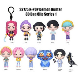 Monogram: K-Pop Demon Hunters (Blind Bag/Random) (Series 1) 3D Foam Bag Clips Figures Διάφορα Σχέδια - 1 τμχ (32775)