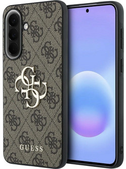 Etui Guess Leather 4G Metal Logo na Samsung Galaxy A37 5G - brazowe