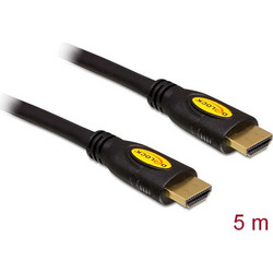 DeLOCK Καλώδιο HDMI 1.4 HDMI Male to HDMI Male 5m Black 82455