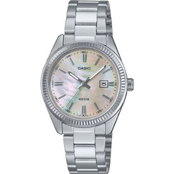 Casio Γυναικείο Ρολόι με Ασημί Μεταλλικό Μπρασελέ LTP-1302DS-4A