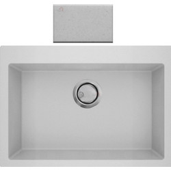 Crown Q-70 Ένθετος Νεροχύτης Γρανίτη White 6770110