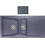 Sanitec Classic 329 Επικαθήμενος Νεροχύτης Γρανίτη Ματ Metallic Silver 104x51cm