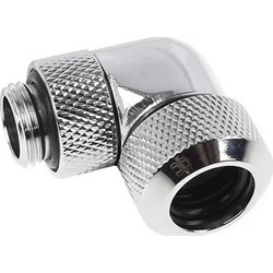 Alphacool Icicle 13mm HardTube Screw Cap 90 Degree Rotatable G1 / 4 Chrome