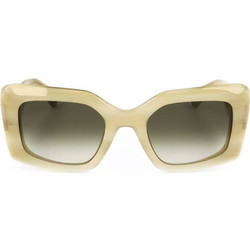 Lanvin LNV649S 103 Γυναικεία Γυαλιά Ηλίου Ορθογώνια Κοκάλινα Άσπρα με Μαύρο Degradee Φακό
