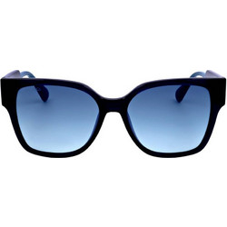 Max & Co MO0036 90W Γυναικεία Γυαλιά Ηλίου Πεταλούδα Κοκάλινα Μαύρα με Μπλε Φακό