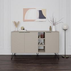 Μπουφές Clara Megapap χρώμα sandstone 142x35,6x83εκ