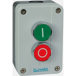 Elmark EL1-BP213 Σταθμός Ελέγχου 2 Μπουτόν - 1NO+1NC, IP65, Πράσινο & Κόκκινο