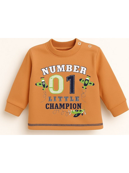 Μπλουζάκι Μακρυμάνικο Little Champion Beboulino Orange