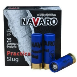 Kirgias Navaro Practical Slug Φυσίγγια Μονόβολα 12Cal 70mm 28gr 25τμχ