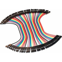 TIPA connecting wires dupont 40pin, 10cm, female-female
